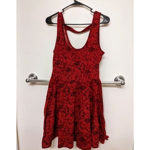 Hot Topic Red Nautical Tattoo Dress
